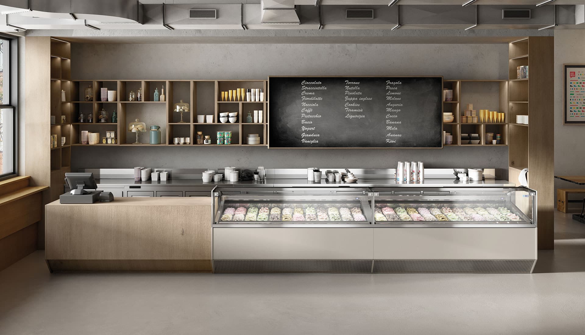 Fornitura macchinari e attrezzatura gelateria frigomac